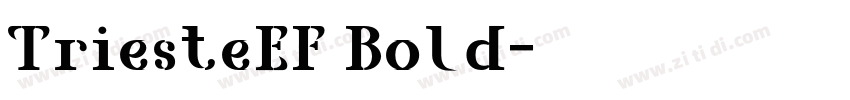 TriesteEF Bold字体转换